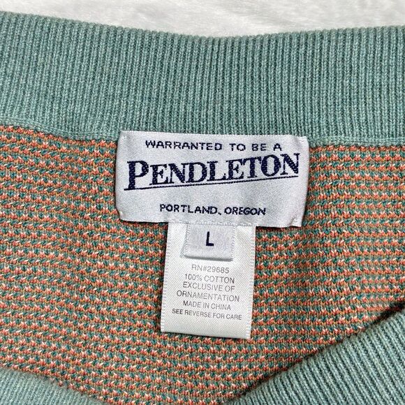 Pendleton Southwestern Maxi Sweater Skirt Women's Large Green Aztec Embroidered - Picture 6 of 7